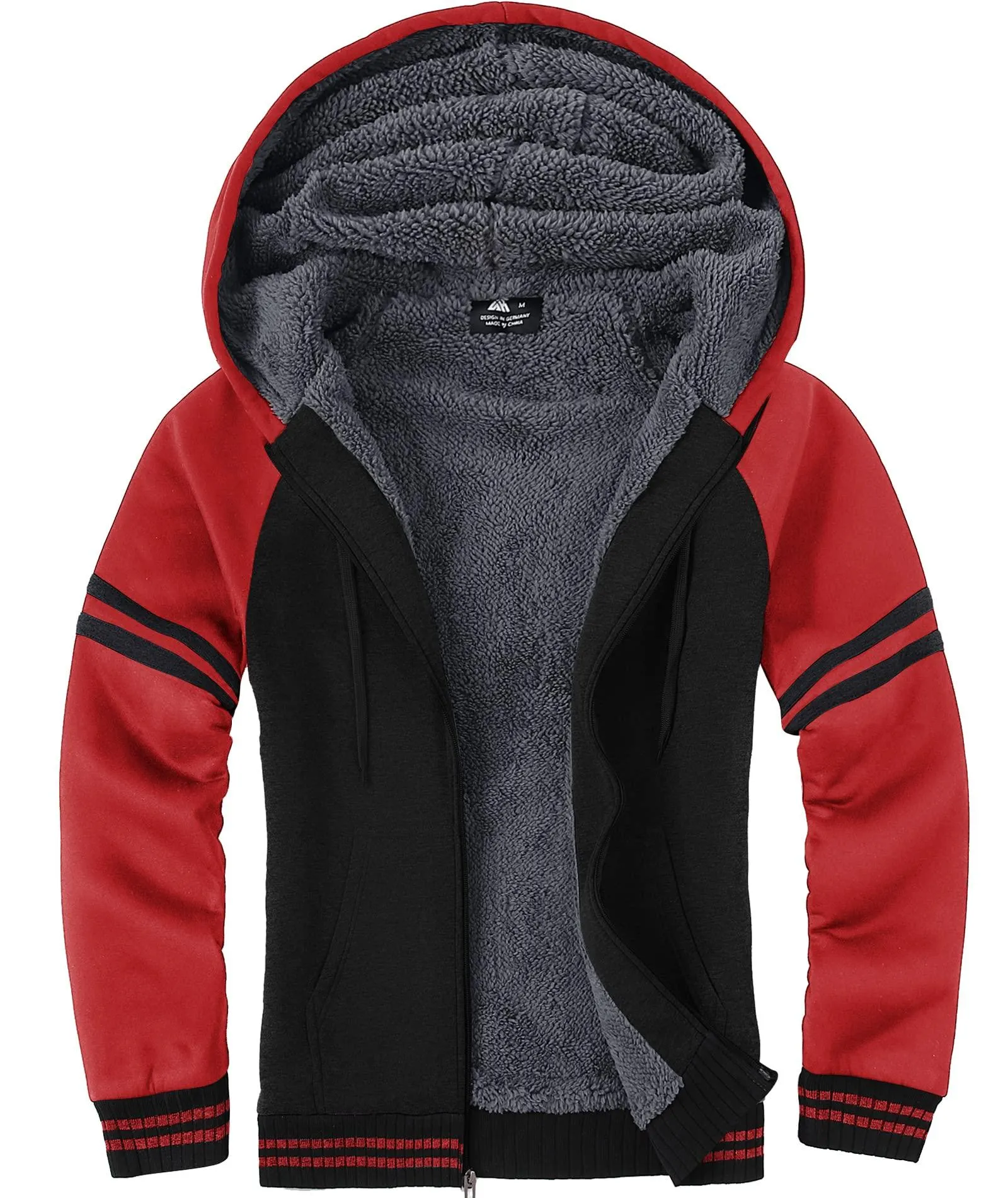 Men's Zipper Outwear Fleece Hoodie-ZPK007192