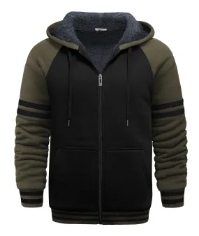 Men's Zipper Outwear Fleece Hoodie-ZPK007192