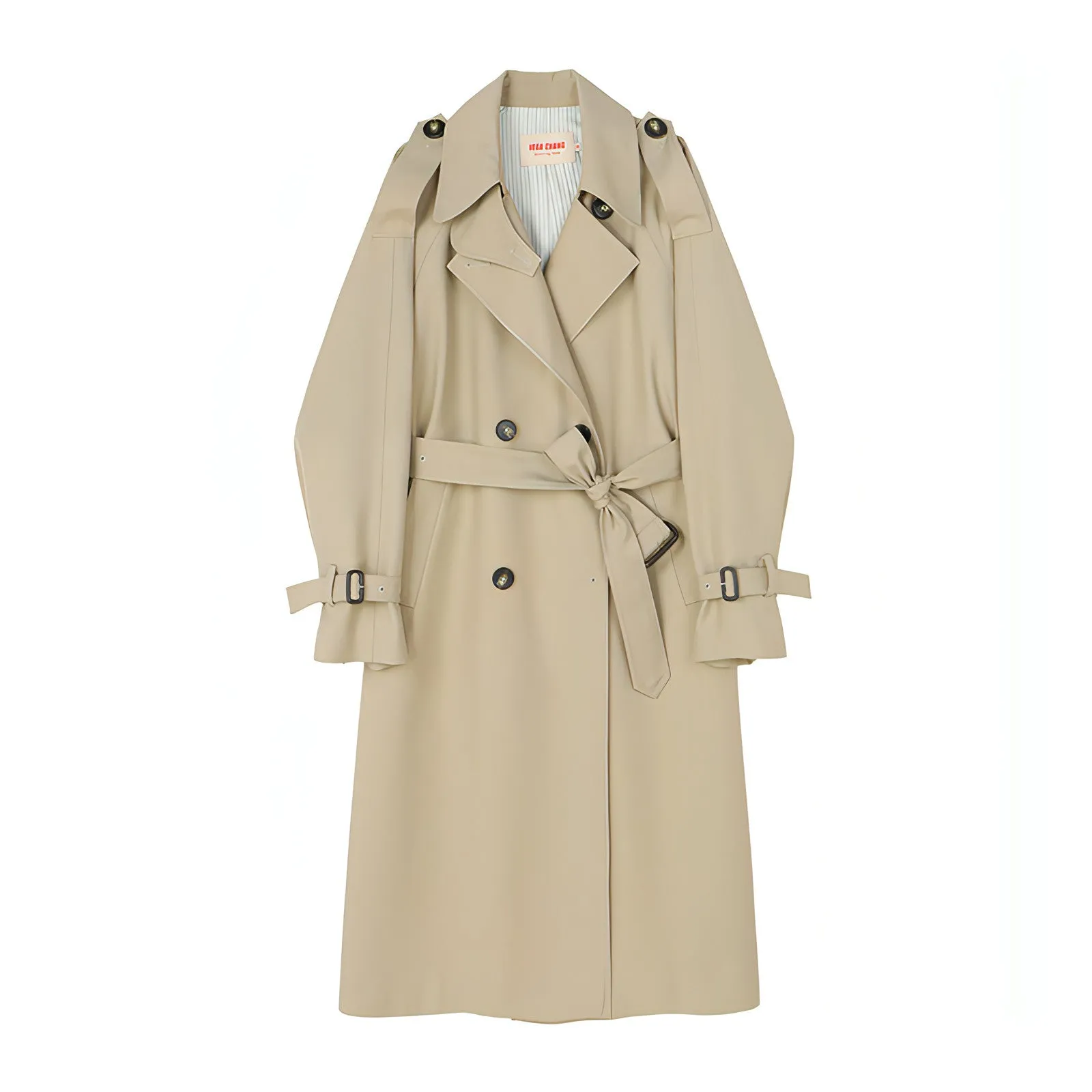 Mid-Length British Style Trench Coat