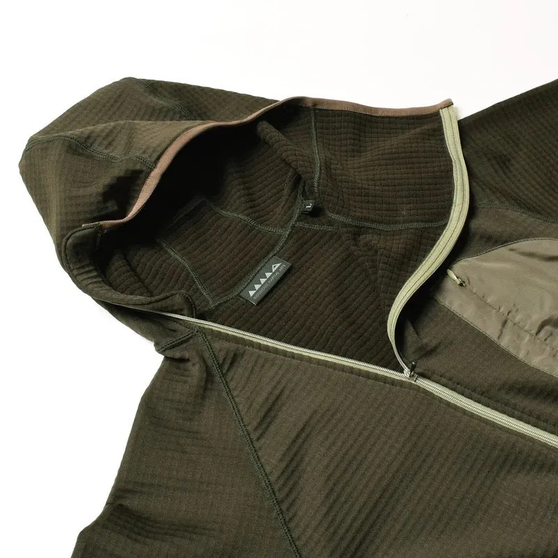 MMA_SAYAMA works POLARTEC Power Grid Hoodie (Olive)