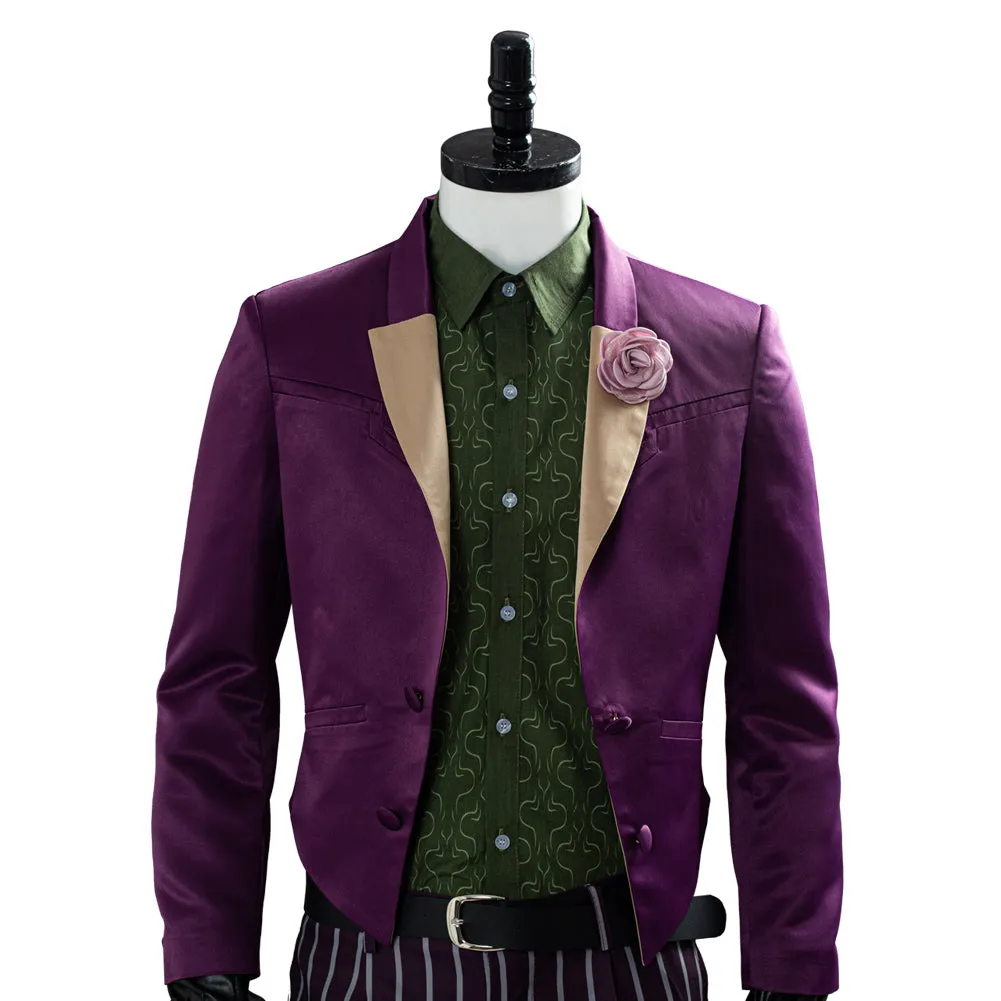 Mortal Kombat 11 The Joker Coat Pants Outfit Halloween Carnival Suit Cosplay Costume