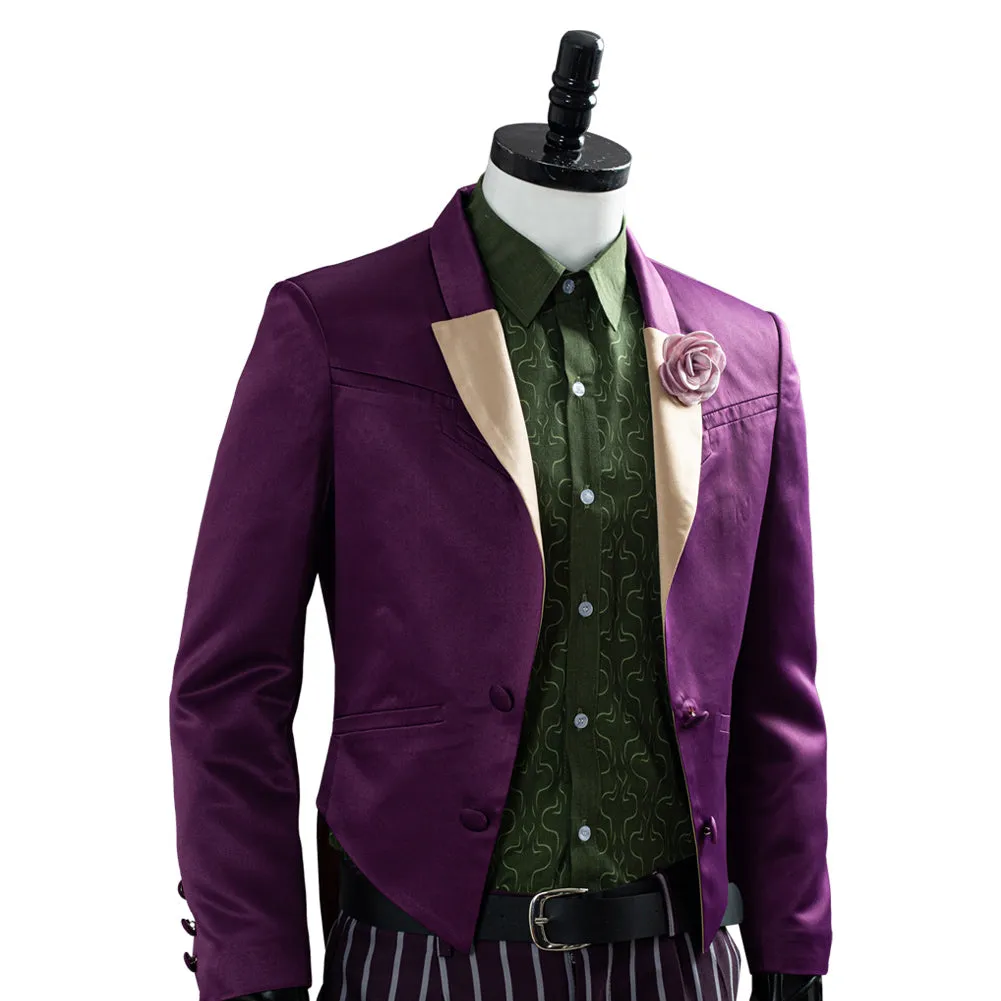 Mortal Kombat 11 The Joker Coat Pants Outfit Halloween Carnival Suit Cosplay Costume