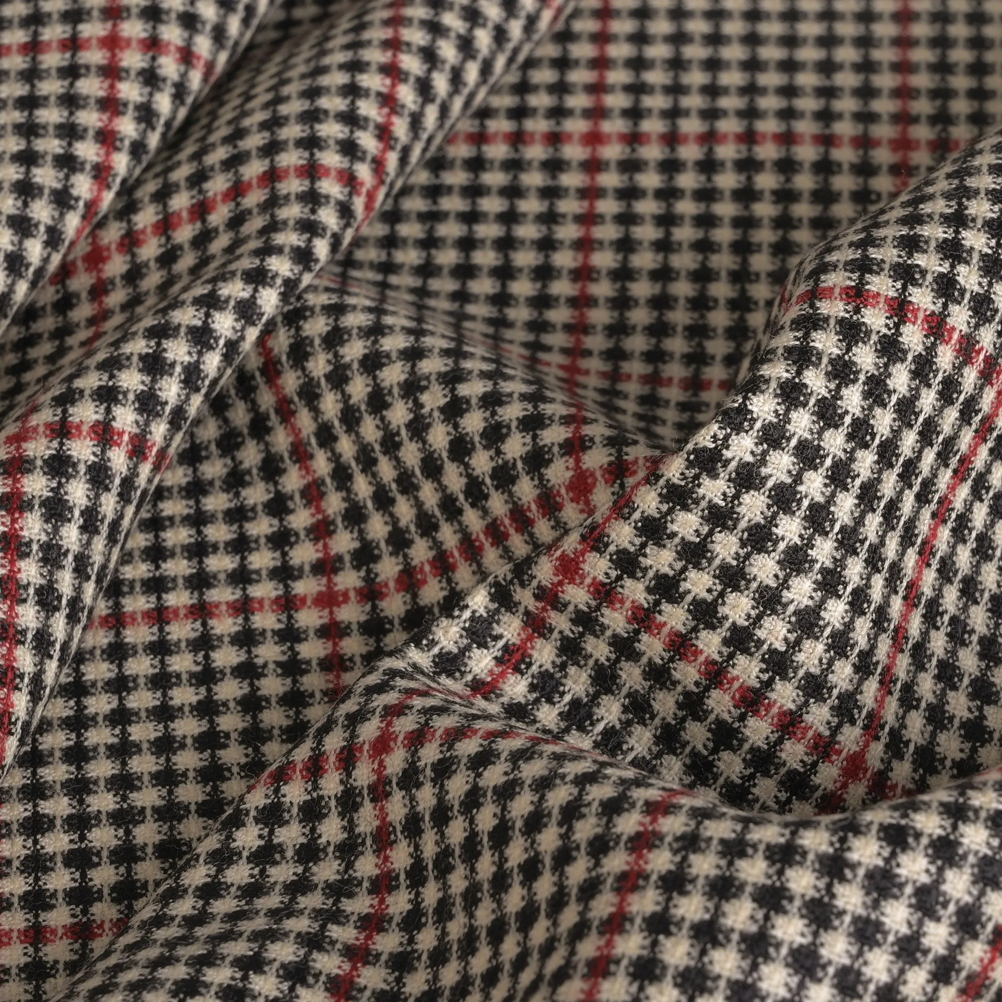 Multicolor Houndstooth Check Fabric 3920