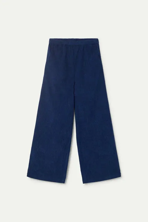 Navy Blue Corduroy Girls Trousers