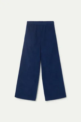 Navy Blue Corduroy Girls Trousers