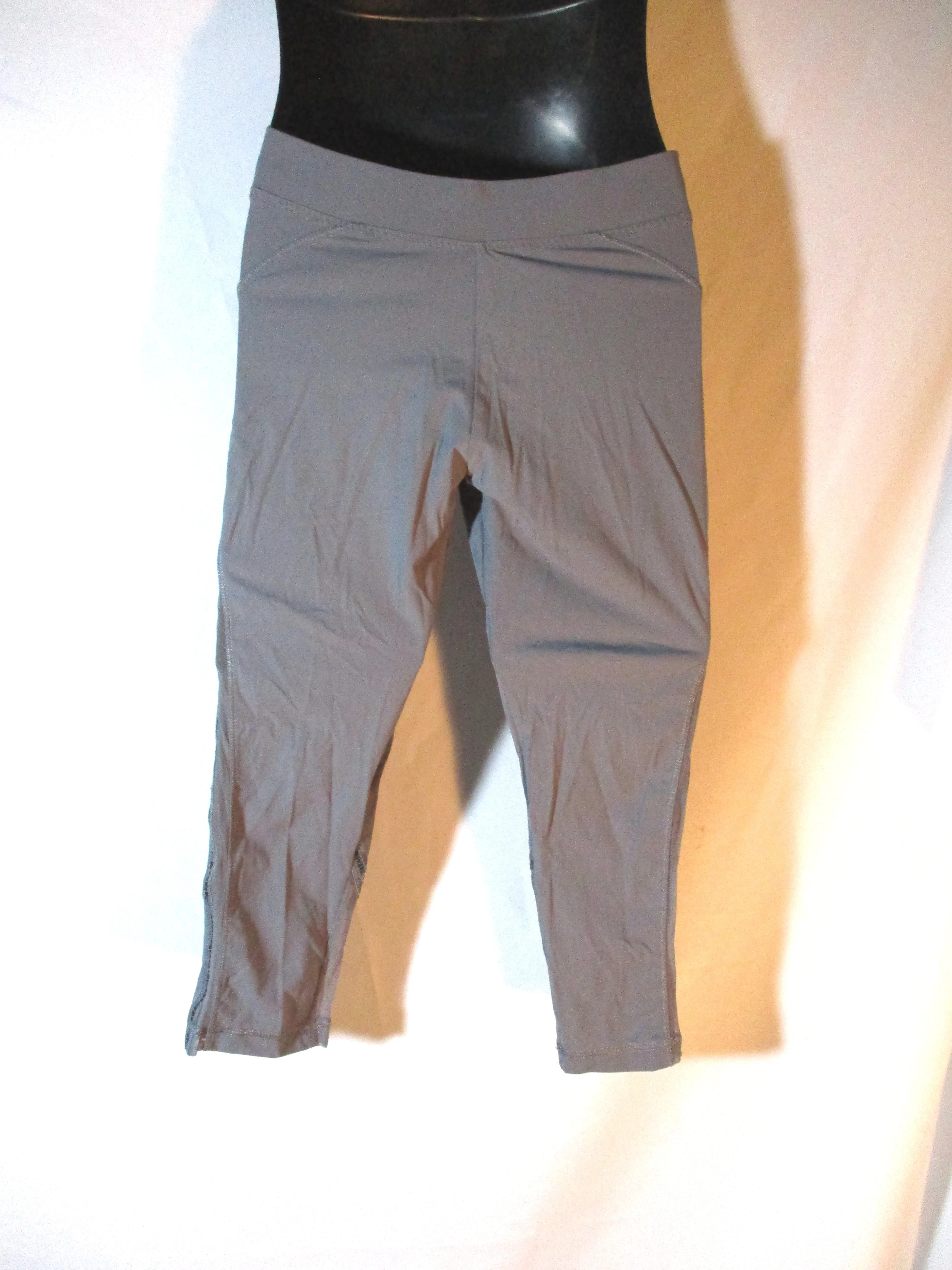 NEW ADIDAS STELLA MCCARTNEY 3/4 RUN TIGHT Legging 36 GREY GRAY Pant Capri