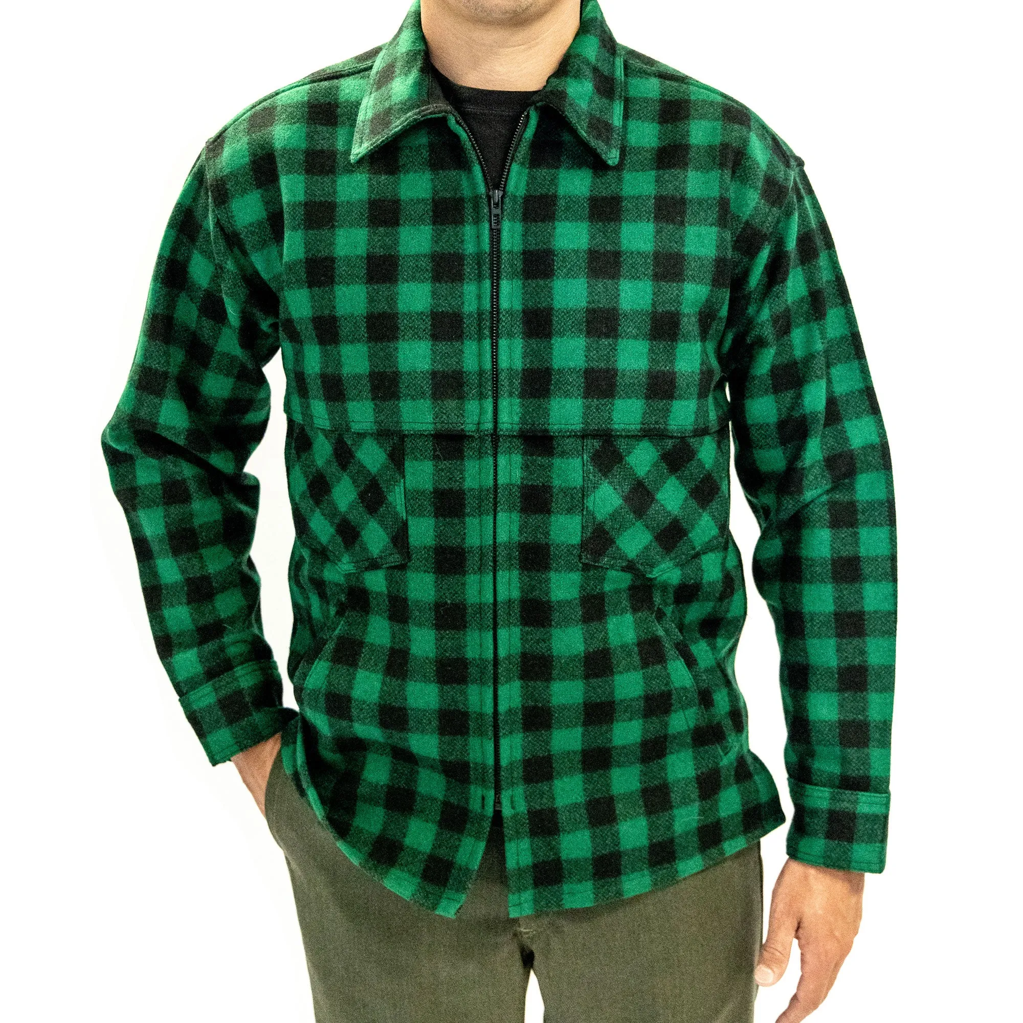 Northwoods x 1842 Jac Shirt - Green & Black Buffalo Check