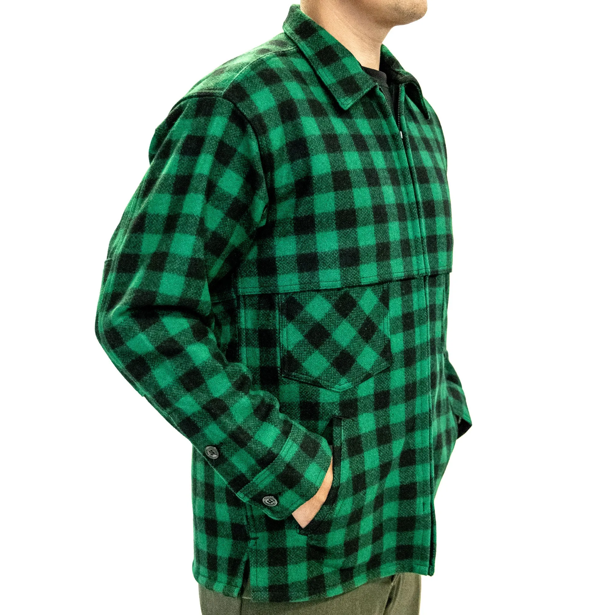 Northwoods x 1842 Jac Shirt - Green & Black Buffalo Check