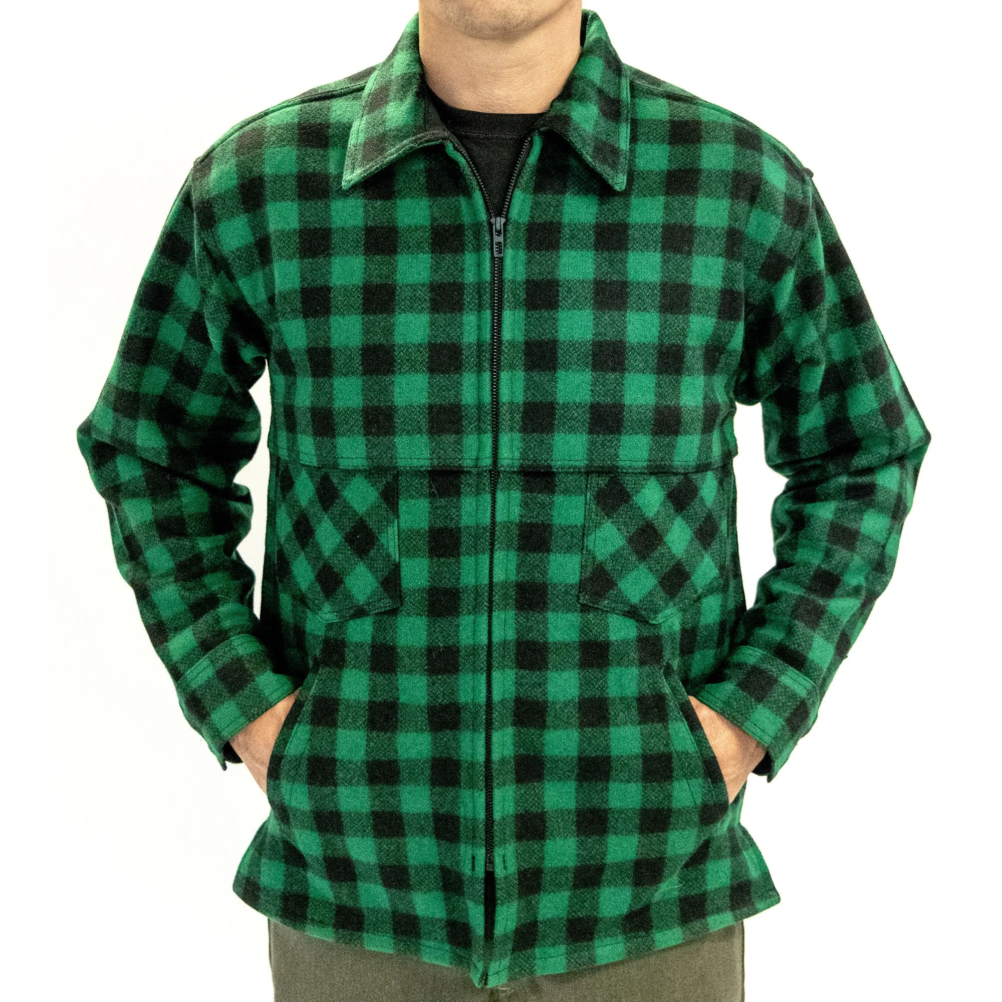 Northwoods x 1842 Jac Shirt - Green & Black Buffalo Check