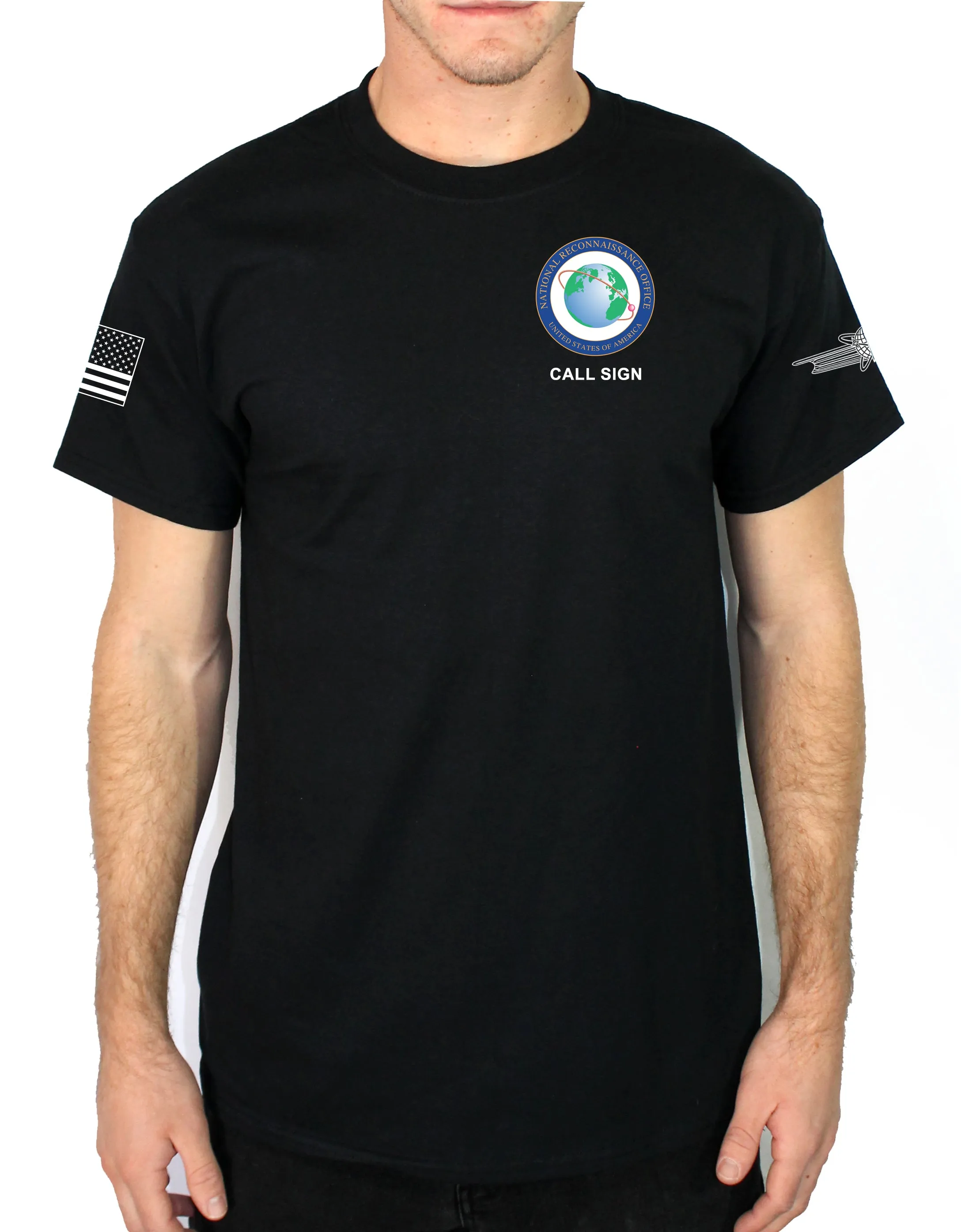 NRO Black 50-50 Blend Unisex PT Short Sleeve Shirt