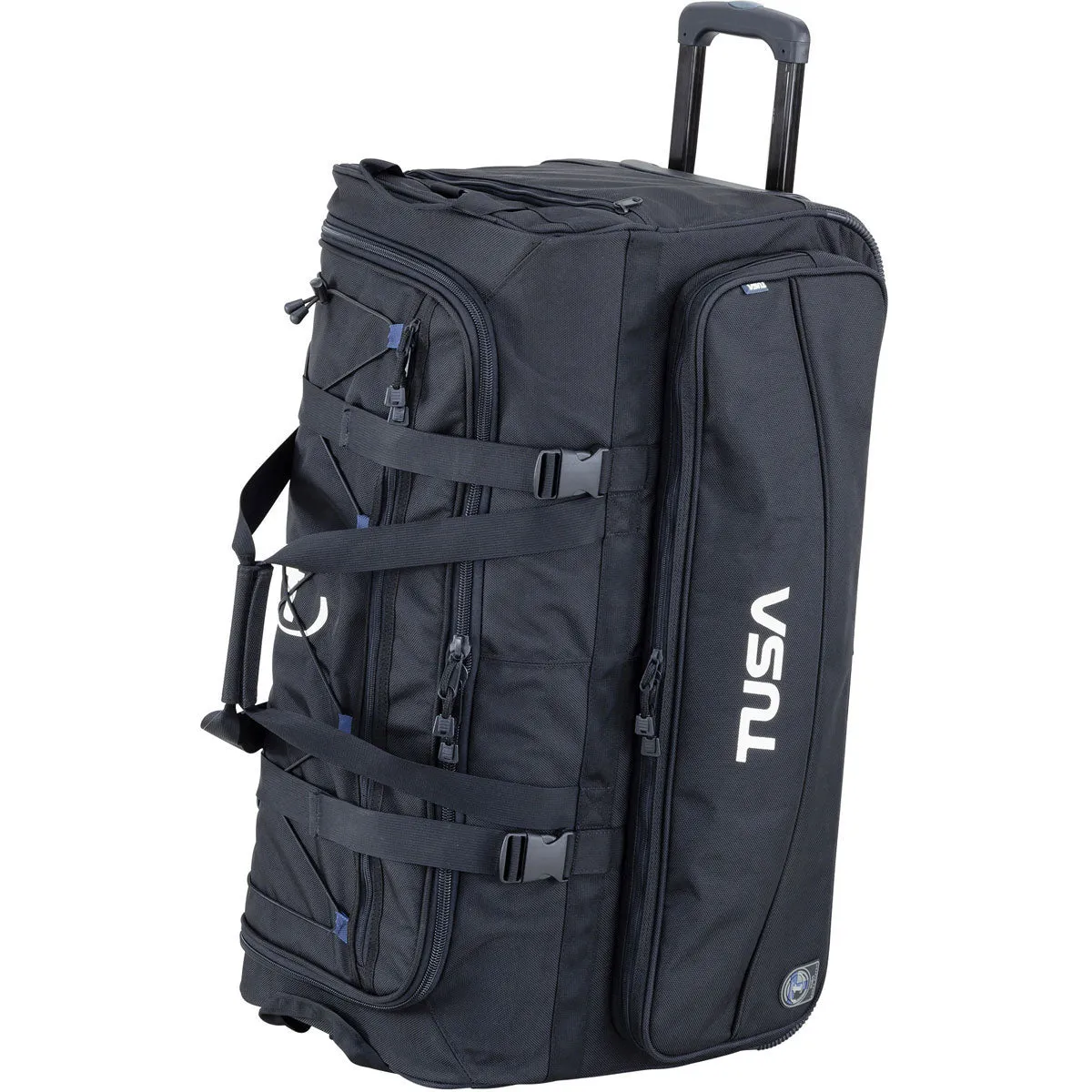 Open Box TUSA - Dive Gear Roller Duffle Bag in Black