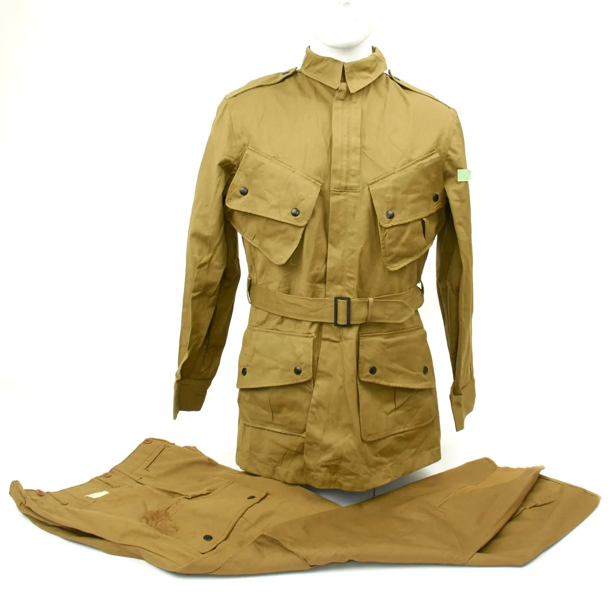 Original U.S. WWII Unissued M1942 Paratrooper Uniform - M42 Jump Jacket and Trousers