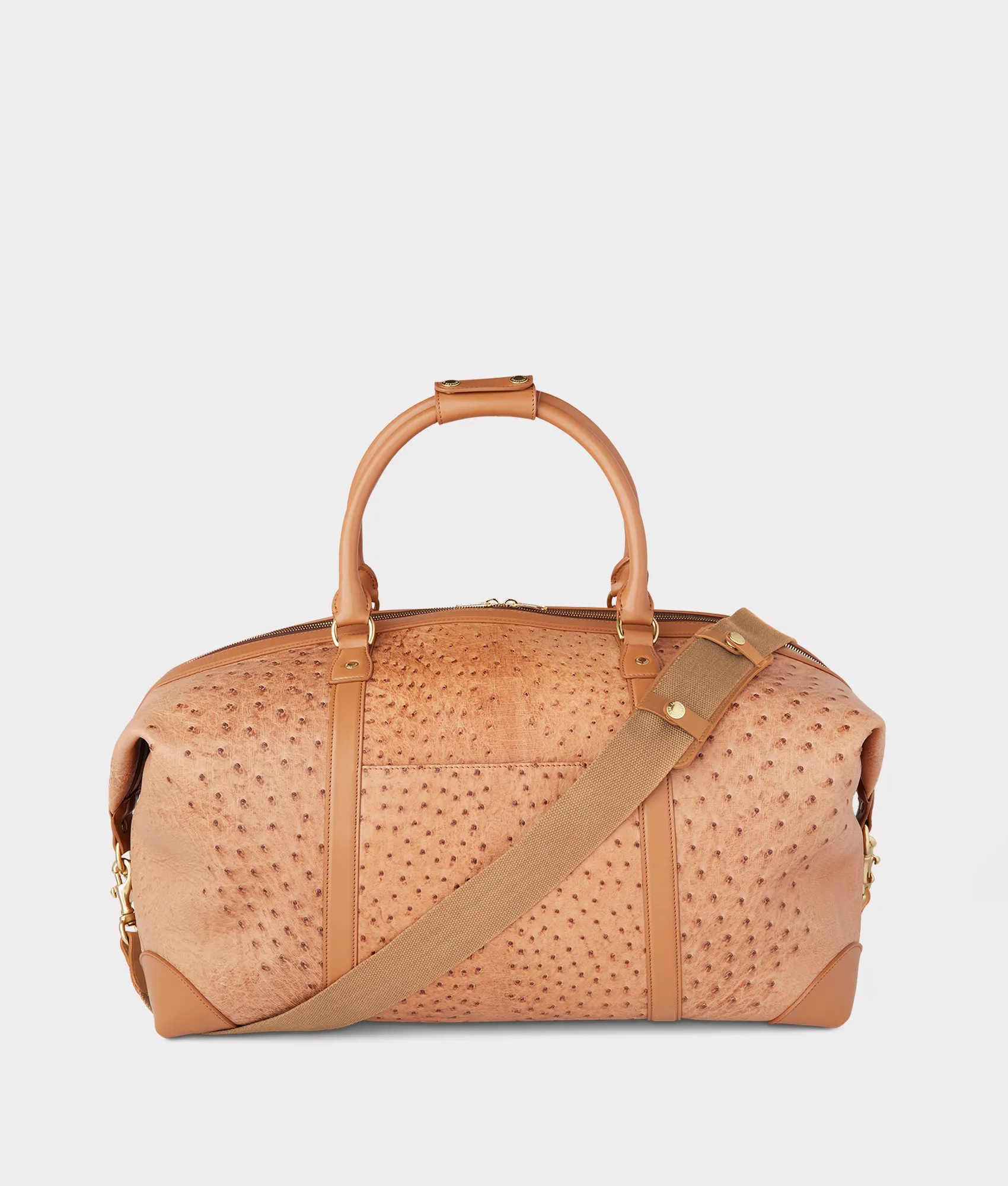 Ostrich Duffle - Large :: Cognac