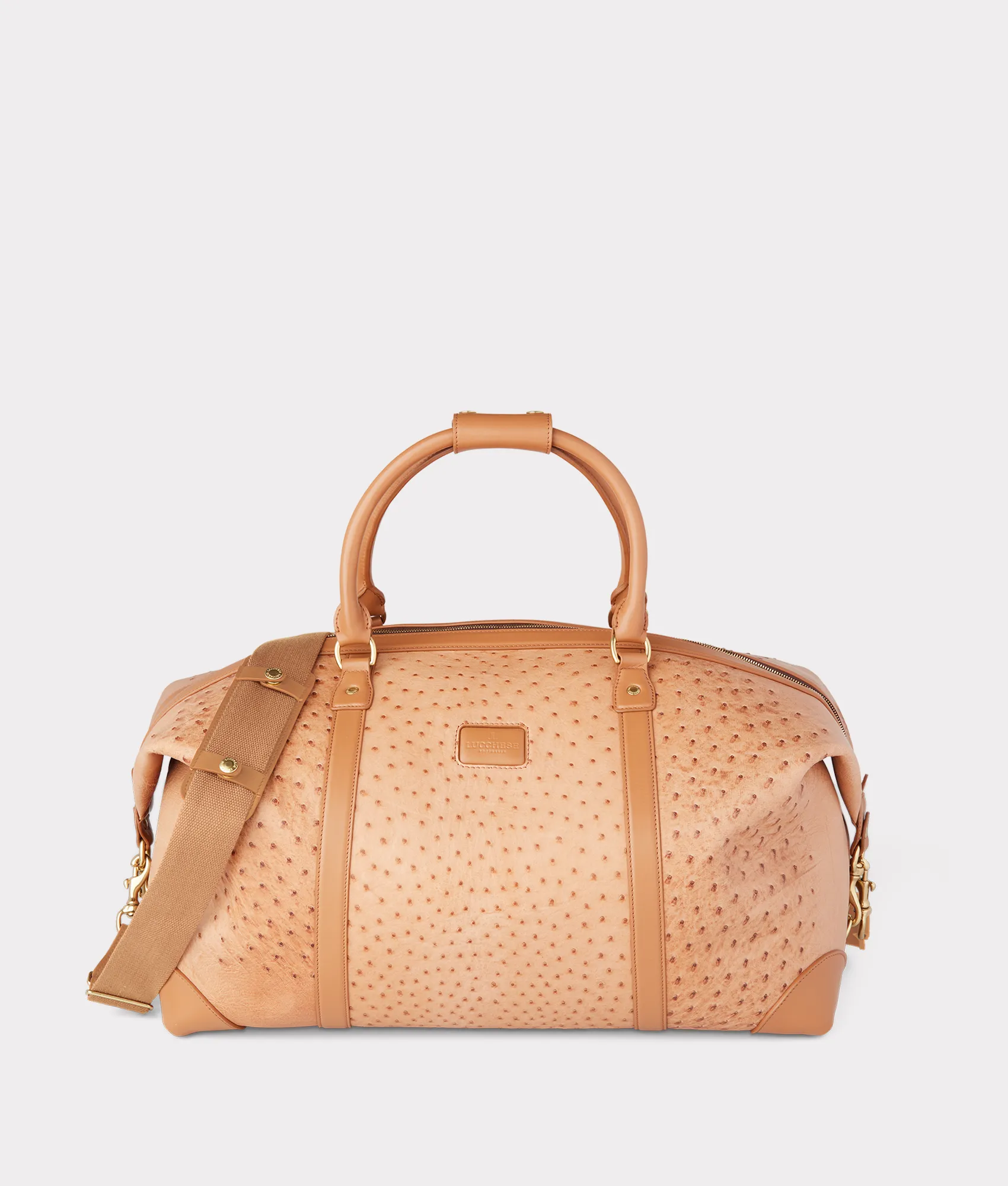 Ostrich Duffle - Large :: Cognac