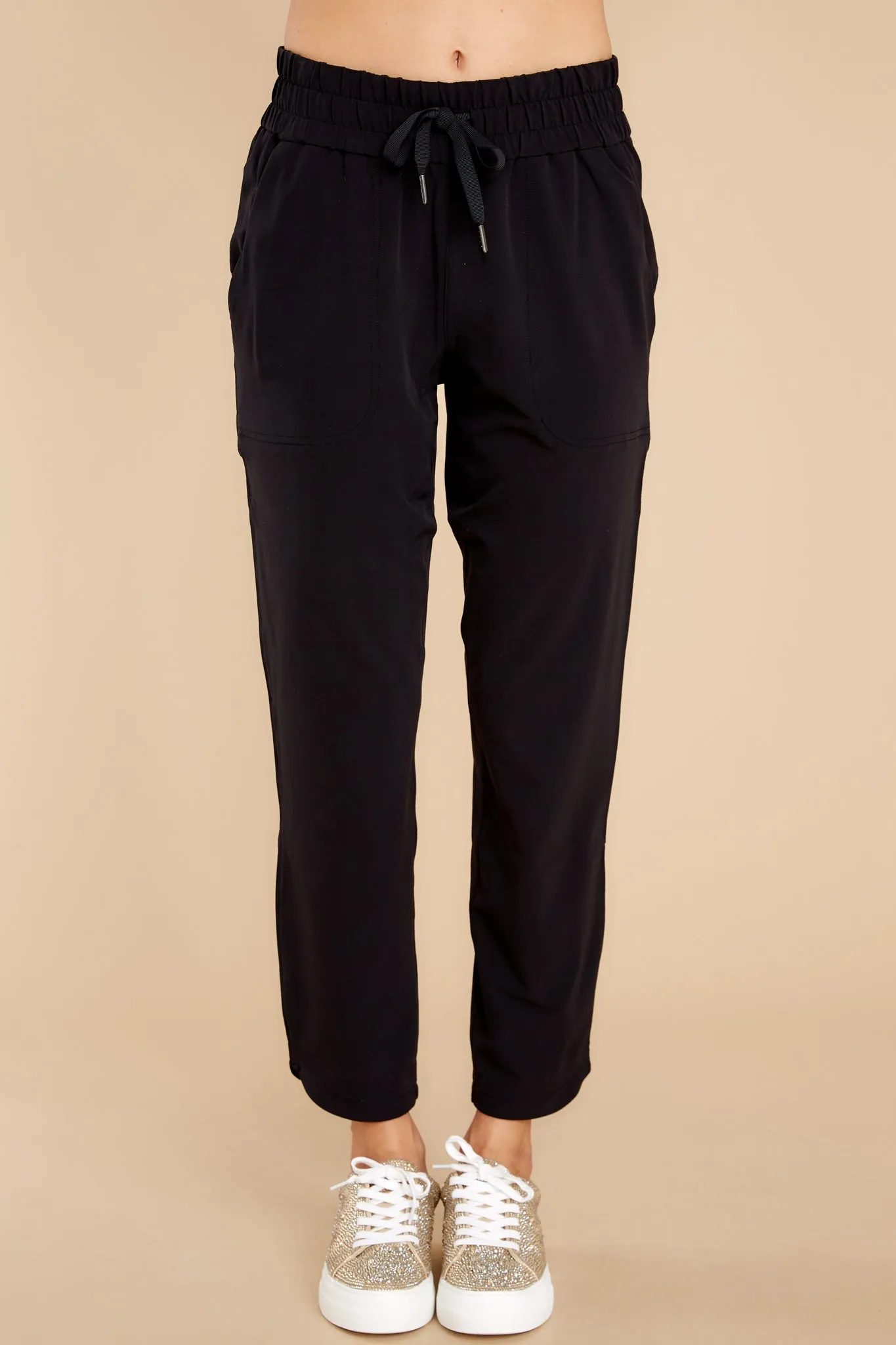 Out Of Office Very Black Tapered Pants