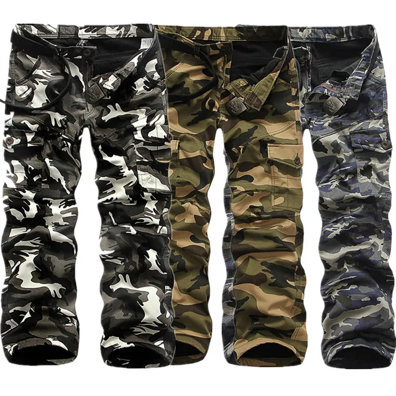 Outdoor Cotton Thick Camouflage Men's Pants