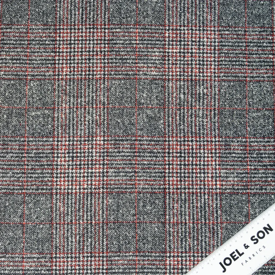 Paisley & Checkered Printed Double Sided Pure Wool