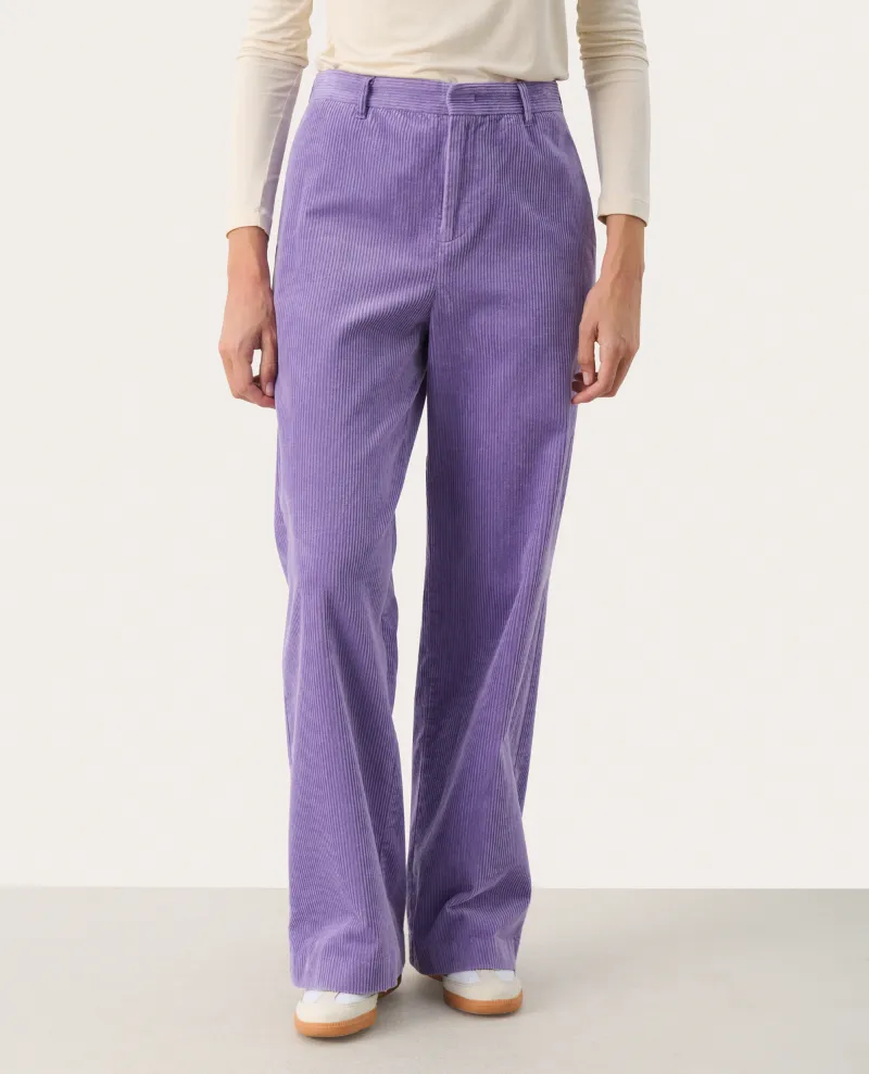 Part Two Clarisse Violet Wide Cord Trousers