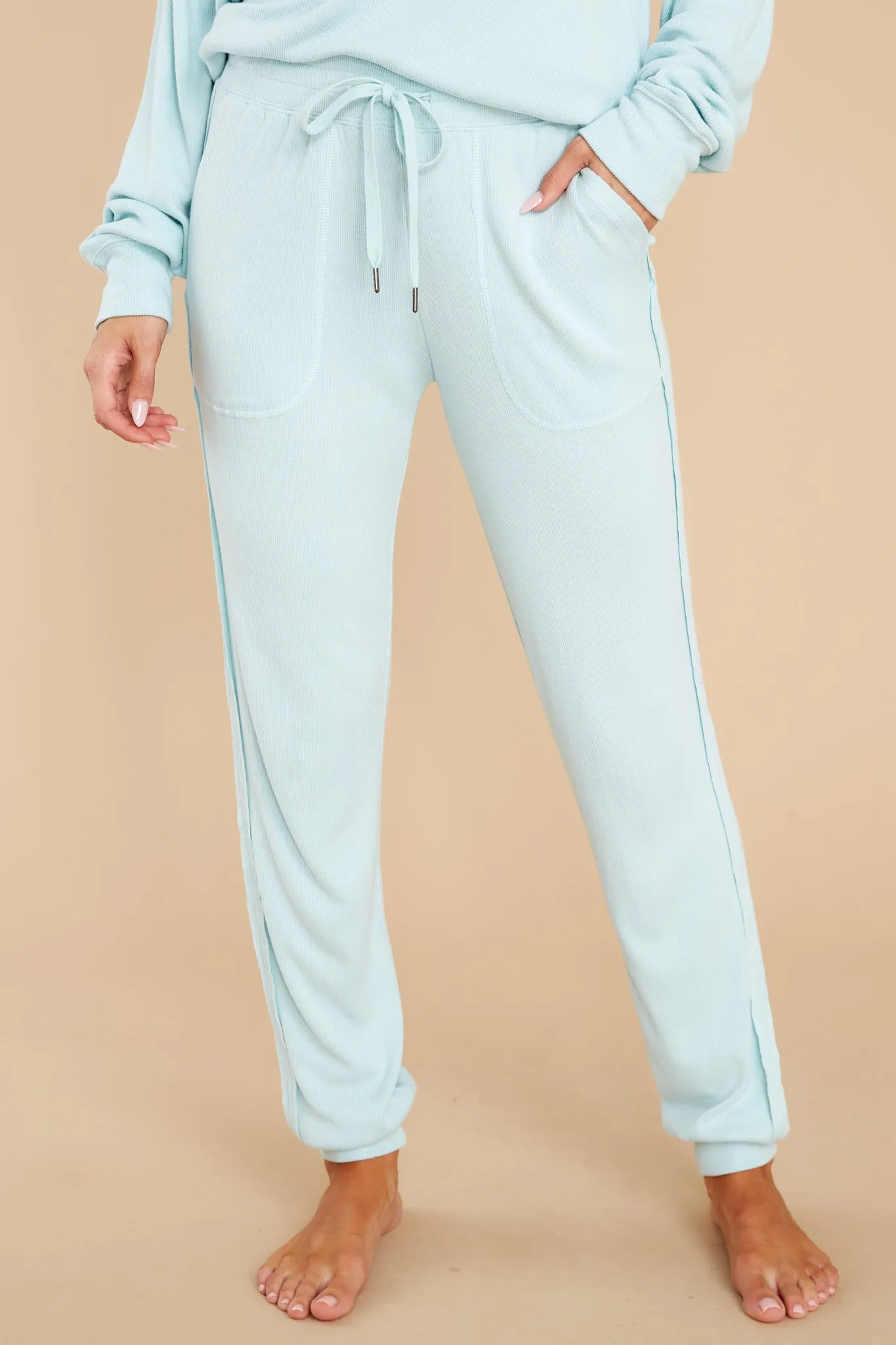 Pastel Dreams Seafoam Banded Pants