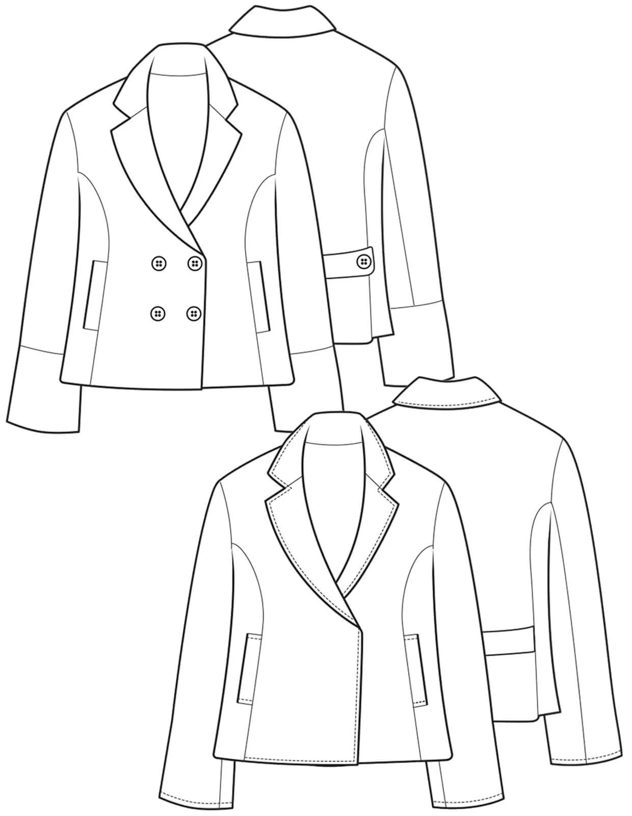 PDF Pattern - Pea Coat | The Makers Atelier