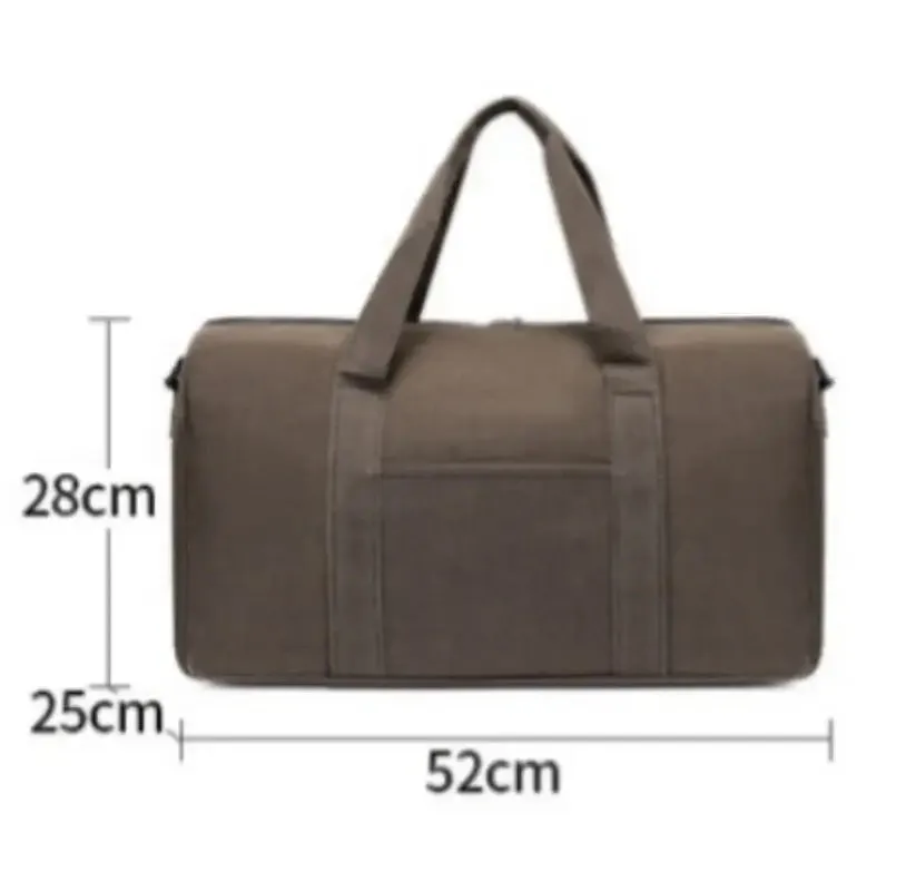 Personalized Large Capacity Canvas Travel Duffle Bag