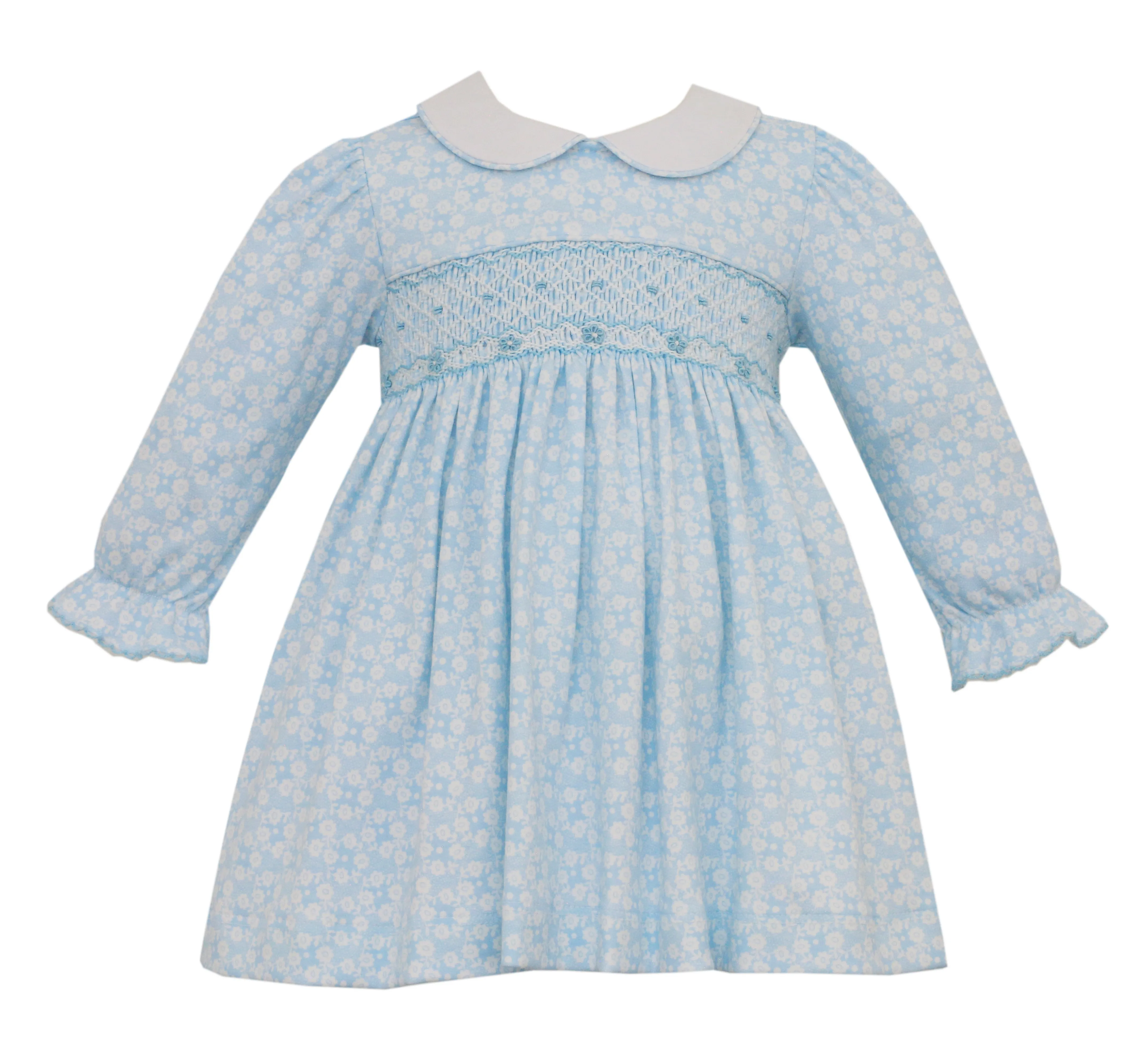 Petit Bebe Liberty London Smocked Knit Footie