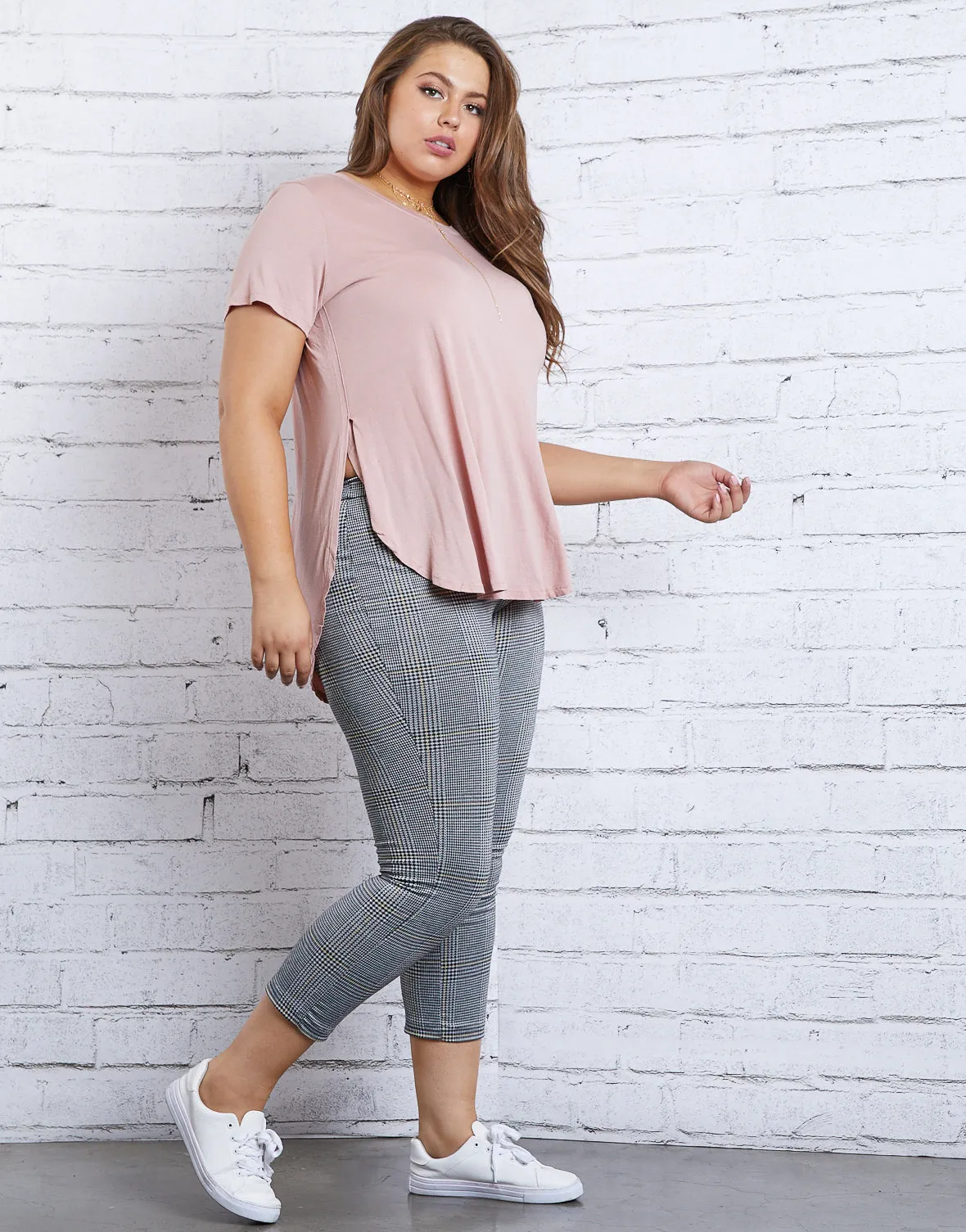 Plus Size Jamie Slit Tee