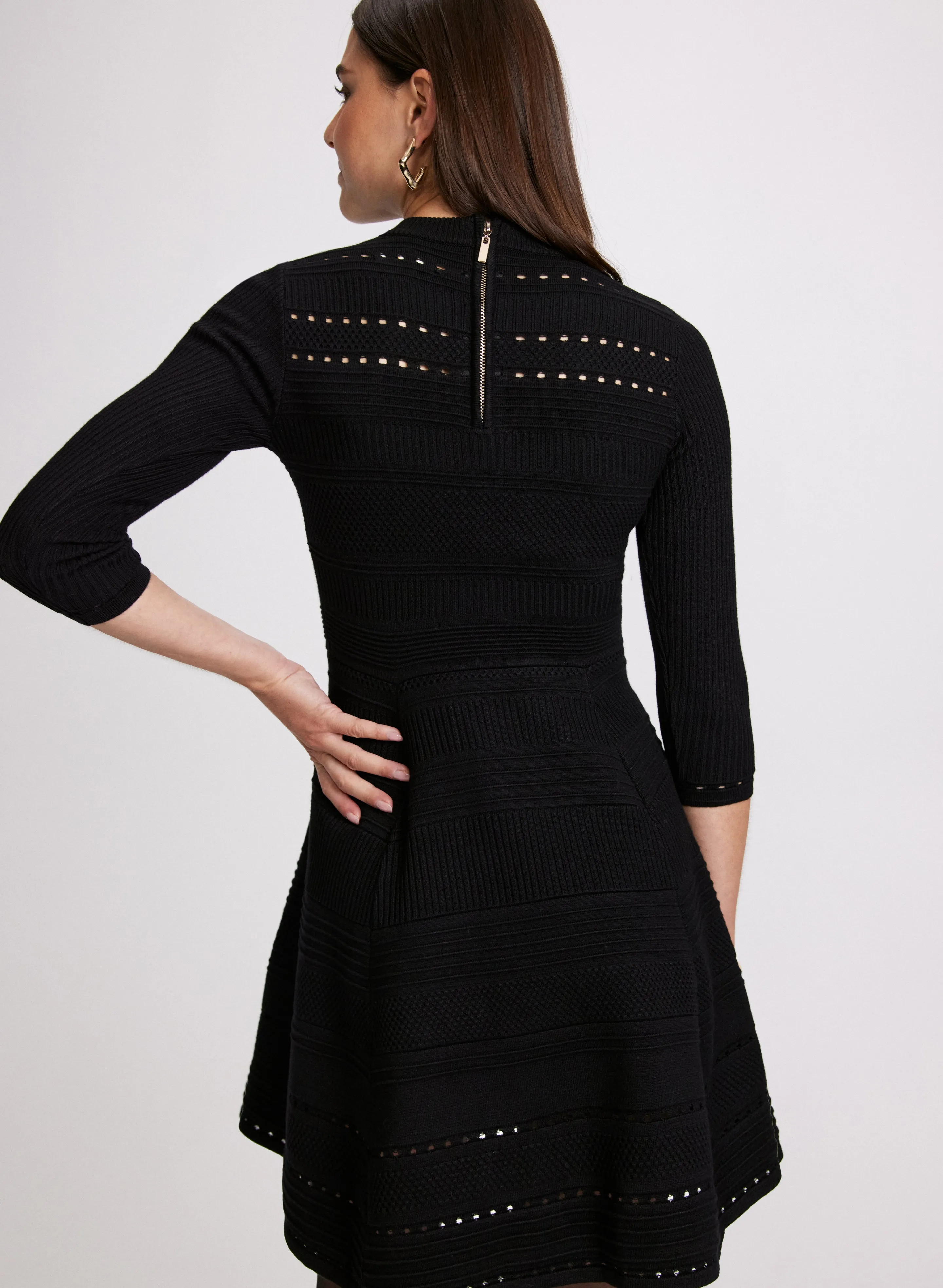 Pointelle Knit Dress