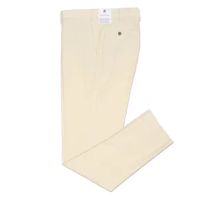 PT PANTALONI TORINO Cream Cotton Corduroy Slim Fit Stretch Pants EU 58 US 40 NEW