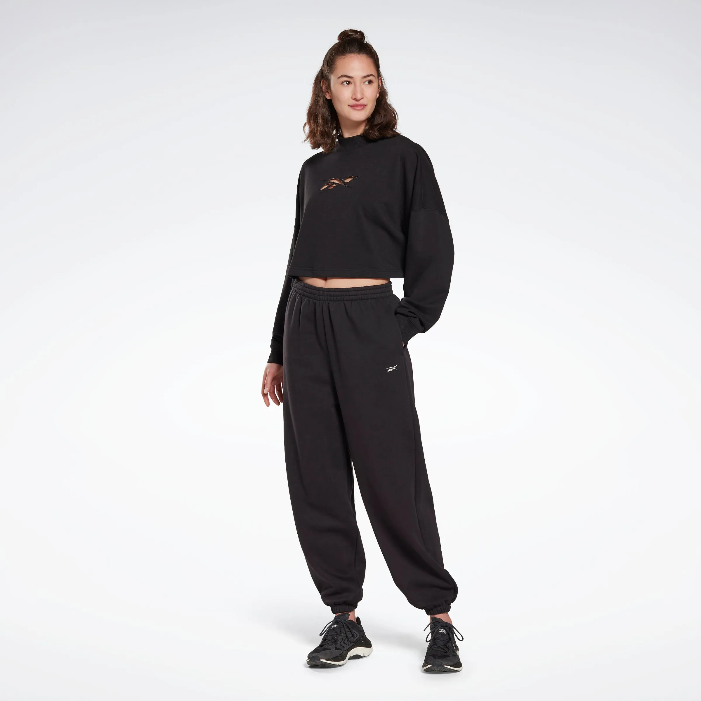 Reebok Apparel Women Studio Knit Joggers Black