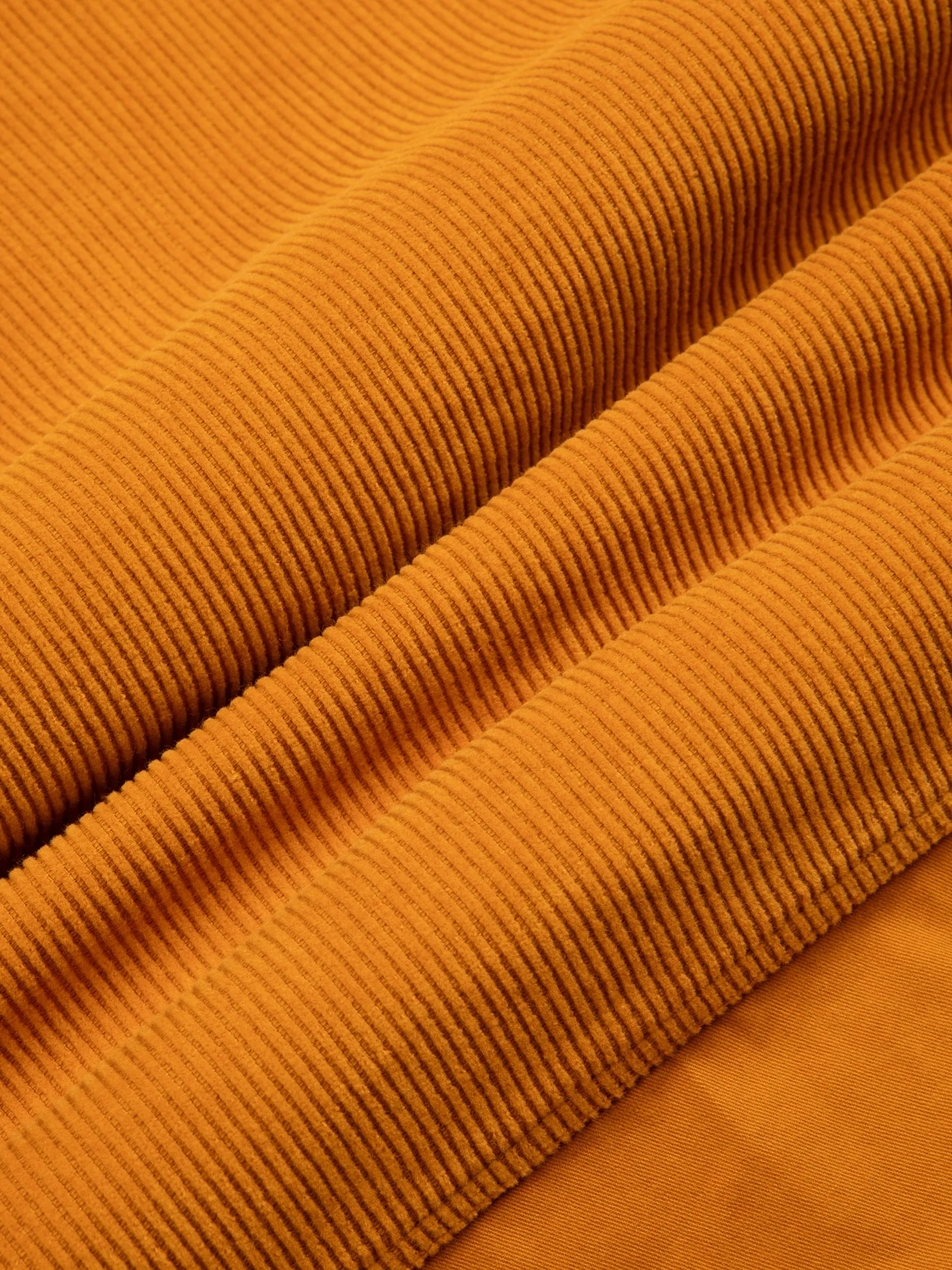 Rosyth Overshirt In Saffron Cord / Twill Blend