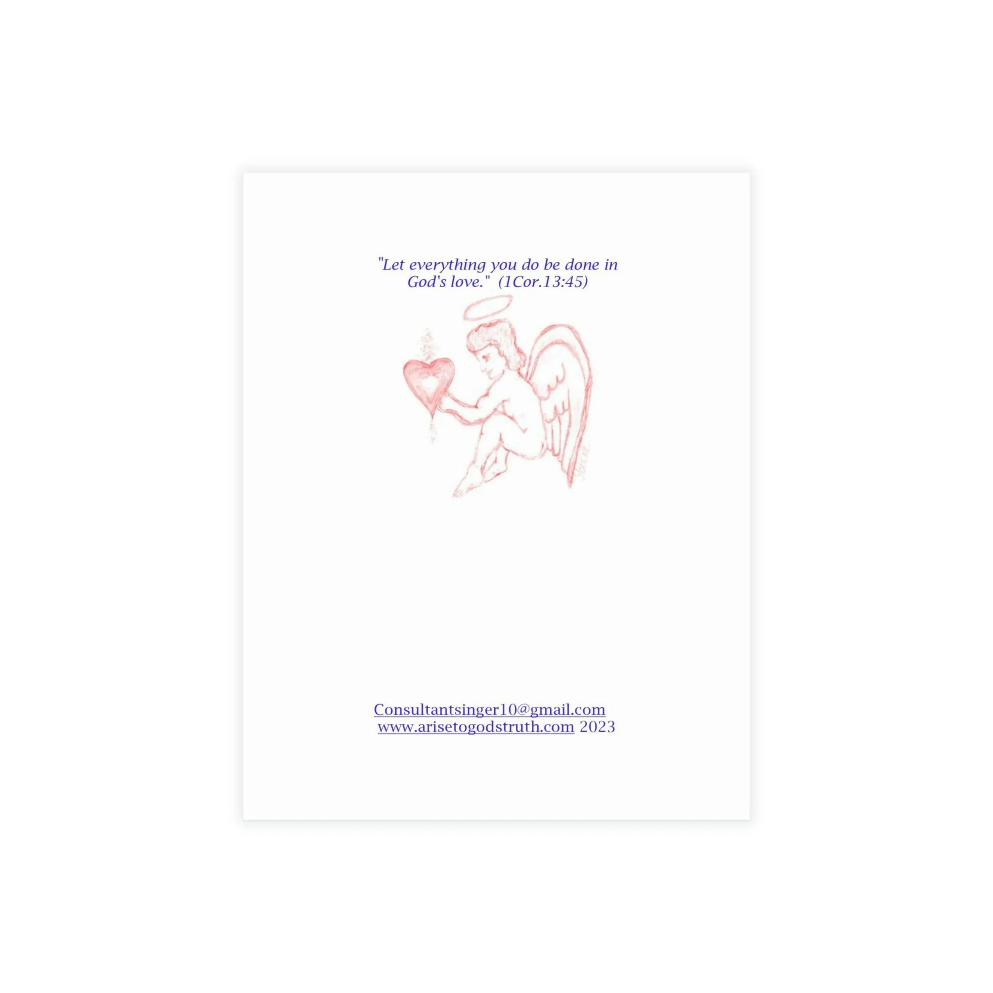 SACRED HEART OF THE SEED OF LIFE DAY CARDS (Greeting Card Bundles (10, 30, 50 pcs))