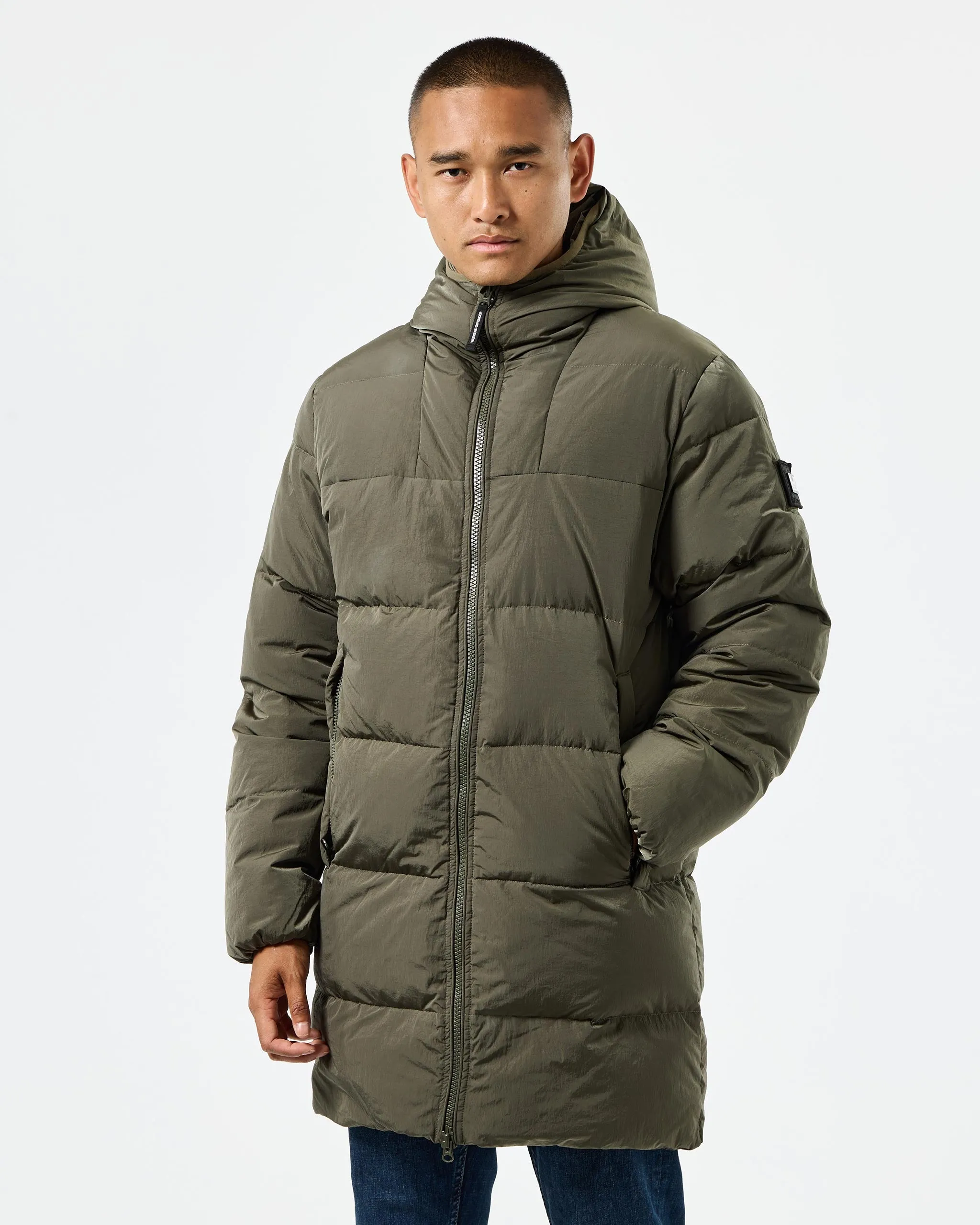 Sapporo Longline Down Jacket Castle Green