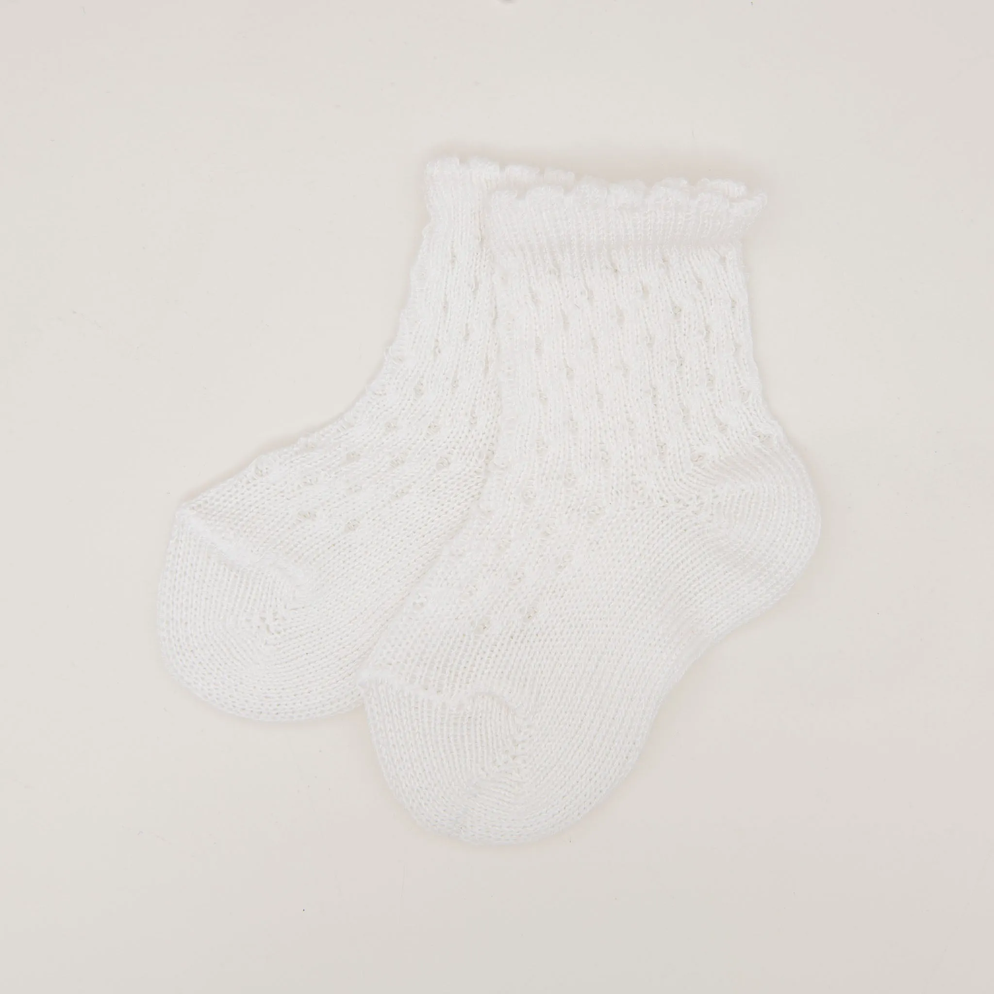 Scallop Edge Crochet Sock