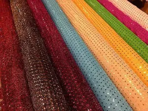 Sequin 3mm fabric sparkly shiny american knit 100cm Clothing M66 Mtex