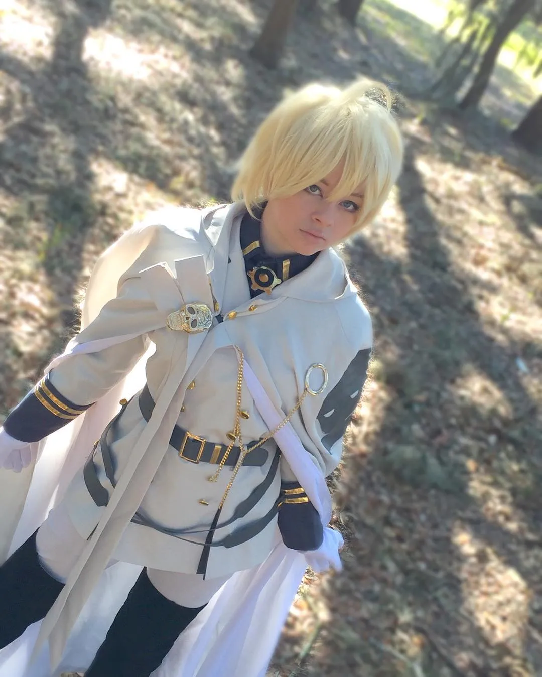 Seraph of the End Vampires Mikaela Hyakuya Uniform Outfit Cosplay Costume