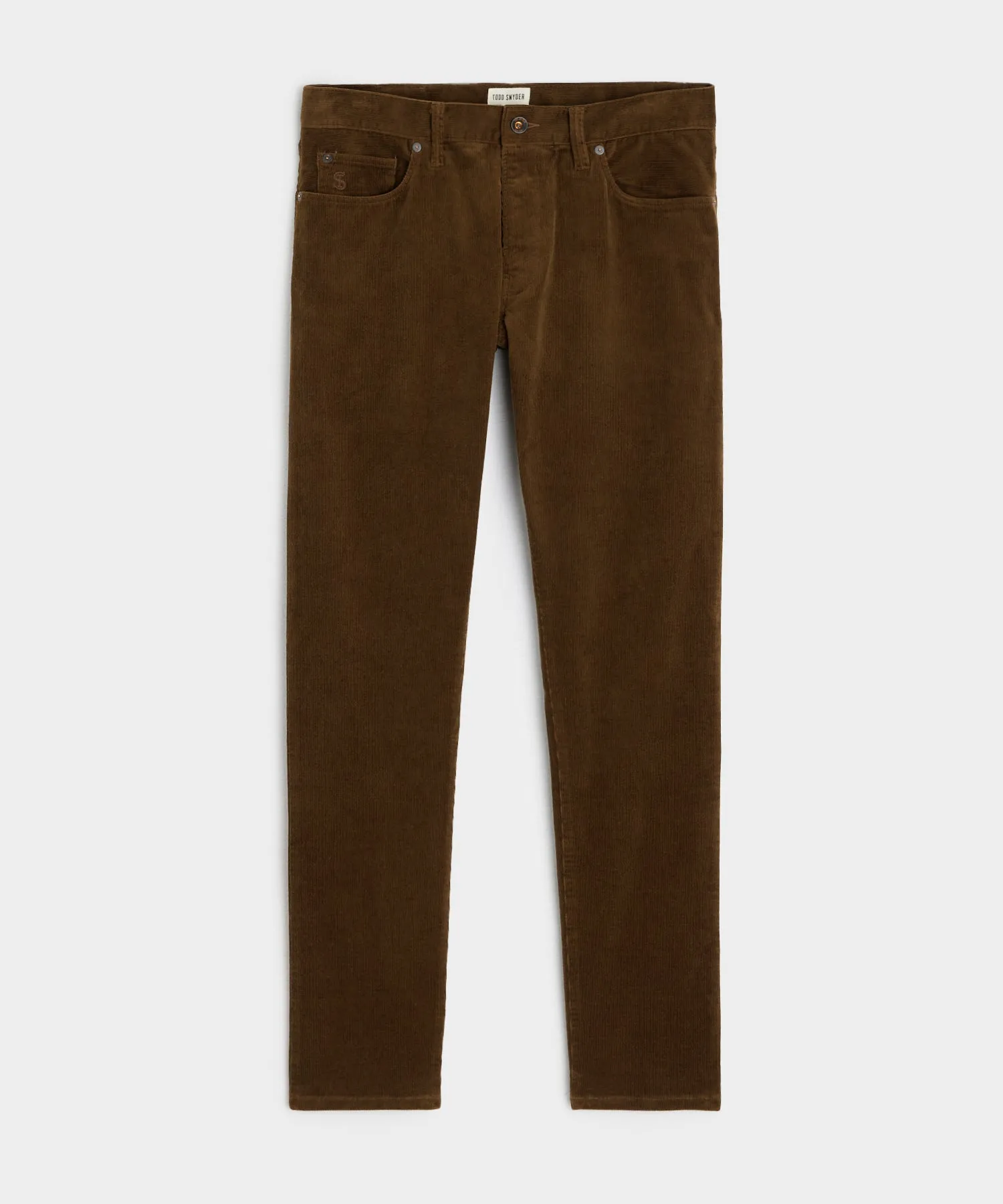 Slim Fit 5-Pocket Corduroy Pant in Glazed Pecan