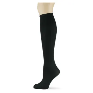 Solid Black Women's Knee Highs Trouser/Boot Socks