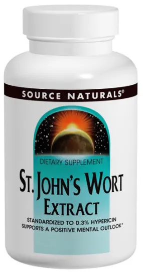 SOURCE NATURALS - St. John's Wort Extract 300 mg - 120 Tablets