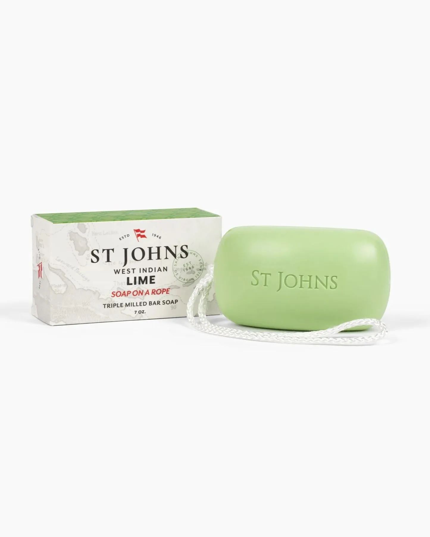 St Johns West Indian Lime Soap on a Rope