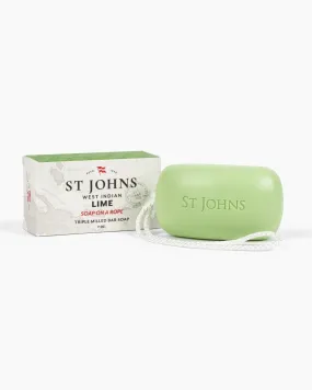 St Johns West Indian Lime Soap on a Rope