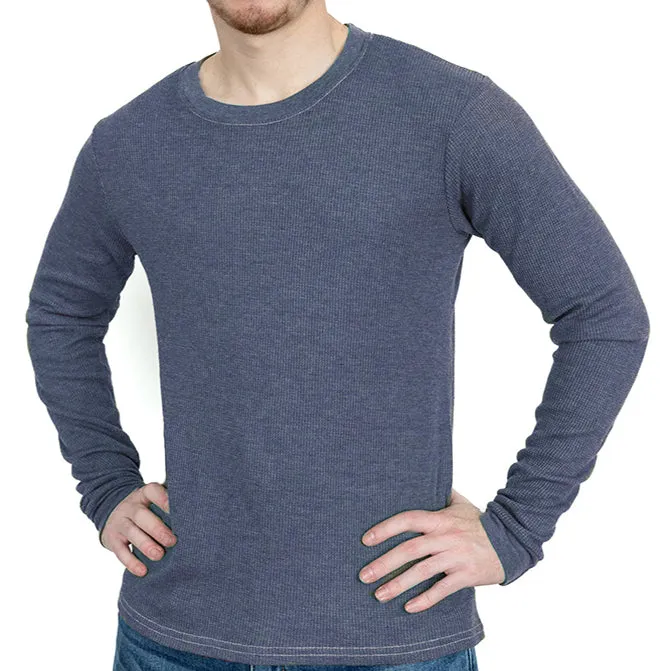 Stone Blue Baby Thermal Long Sleeve Shirt