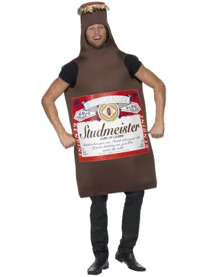 Studmeister Beer Bottle Costume, Brown