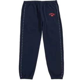 SUPREME STUDDED SWEATPANTS "NAVY" FW18