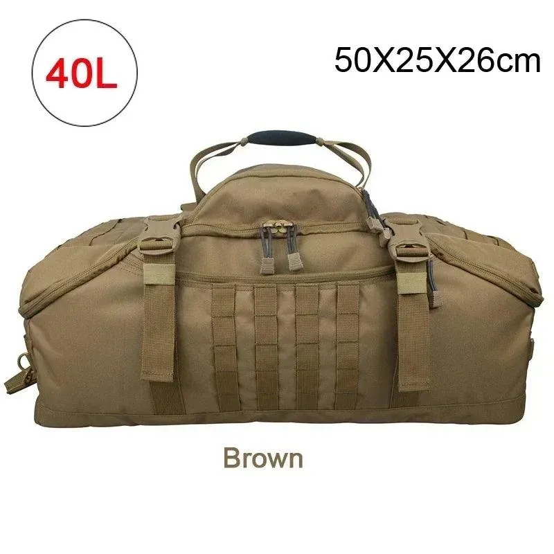 Tactical Duffel Bag - Waterproof, Adjustable Strap