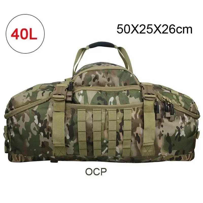 Tactical Duffel Bag - Waterproof, Adjustable Strap