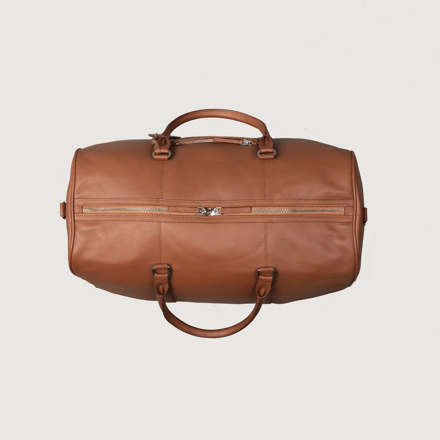 The Darrio Brown Leather Duffle Bag