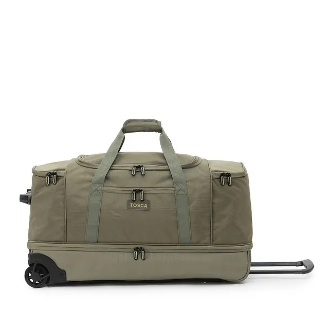 Tosca - TCA798TWJ-B 85cm Wheeled split compartment Duffle - Khaki/Sand