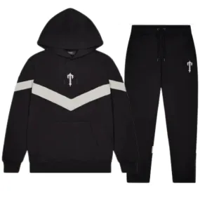 Trapstar V Stripe Hoodie Tracksuit Black