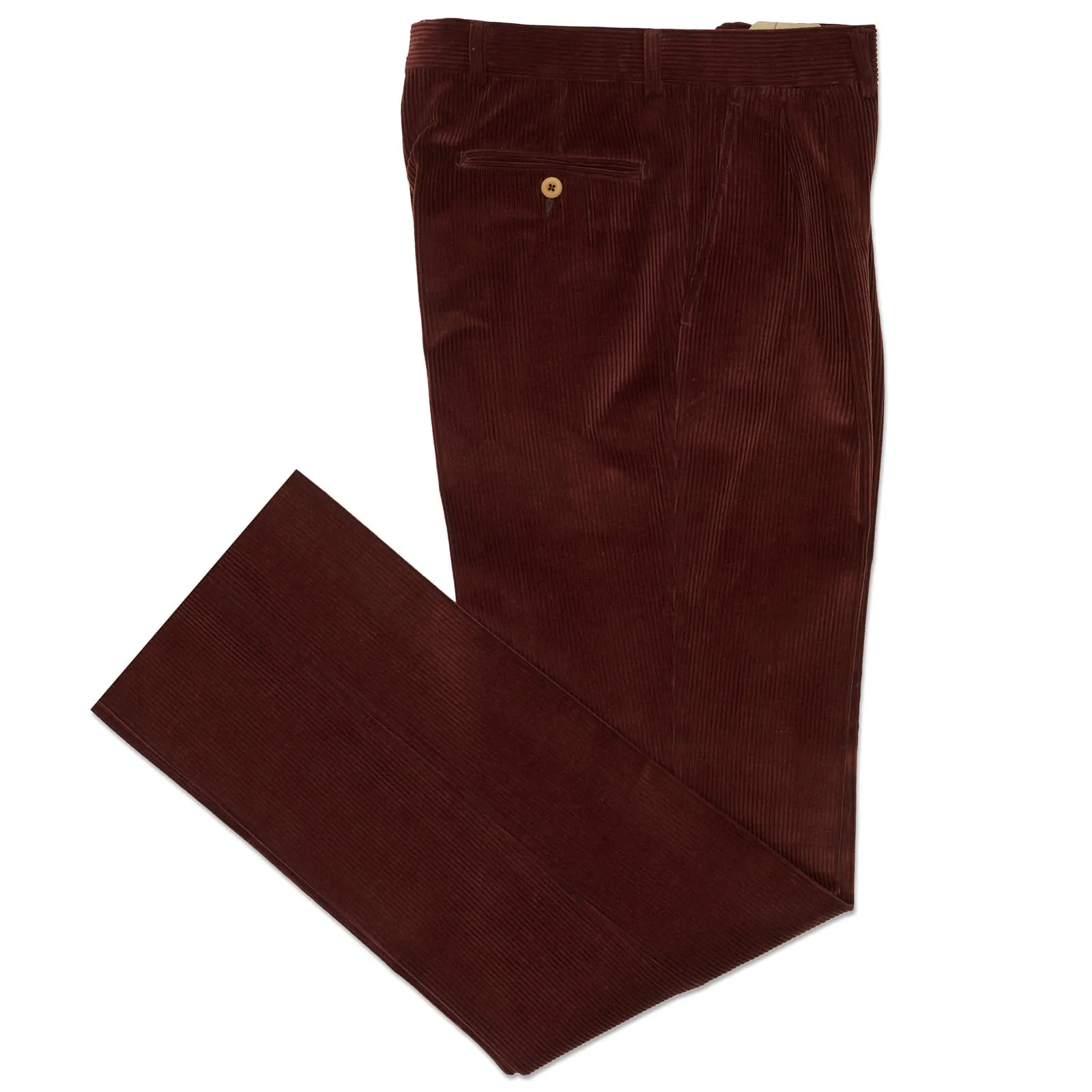 VANNUCCI MILANO Brown Corduroy Dress Pants NEW EU 46 NEW US 30